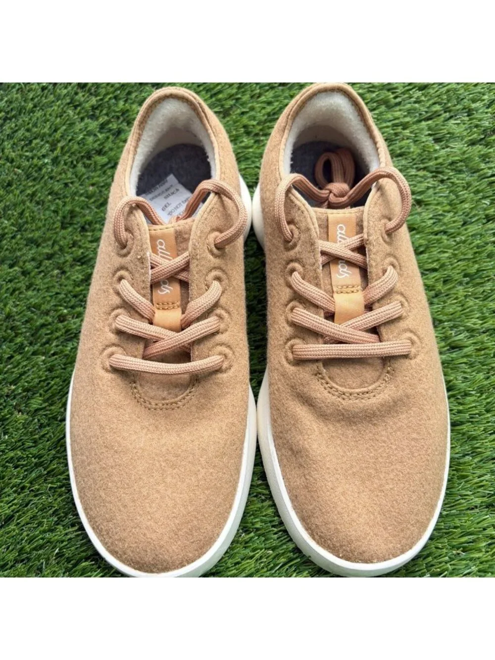 Allbirds Wool Runner 2 Womens Size 8 Stony Beige Athletic Shoes Sneakers